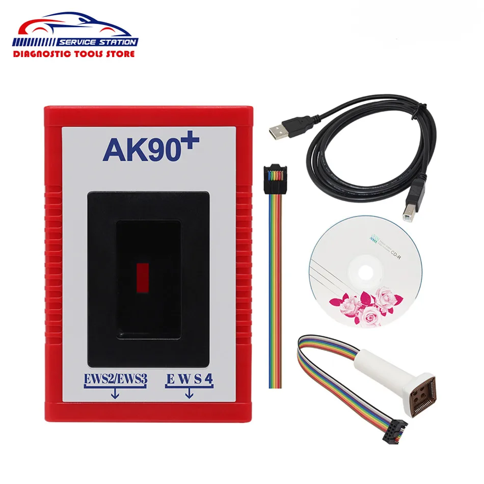 

Программатор автомобильных ключей AK90, инструмент для программирования ключей BMW последней версии V3.19, AK90