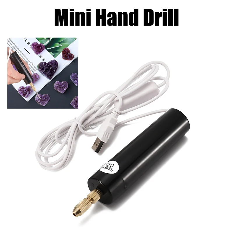 

Mini Hand Drill Portable Handheld Micro Usb Powered Drill For Metal Wood Home DIY Jewelry Pendant Crafts Making Hand Tools