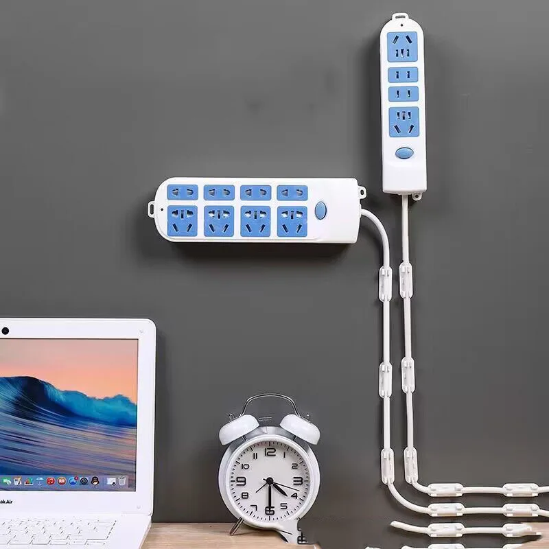 

50Pcs Self Stick Wire Cable Cord Clips Clamp Table Wall Tidy Organizer Holder Fixer USB Cable Organizer Clips Wire Winder Holder