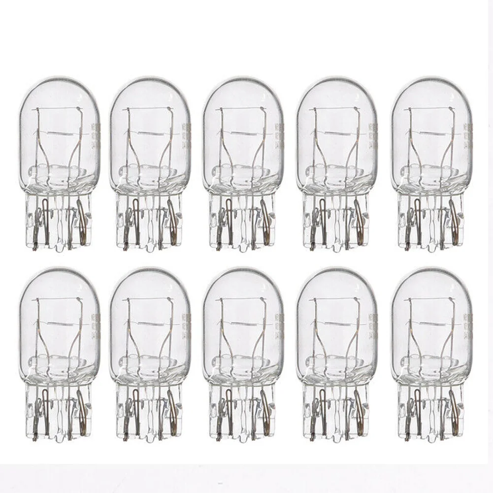 

10PCS T20 7443 1891 21/5W Clear Glass Turn Signal Stop Brake Tail Light Backup Lamp Daytime Running Bulbs Car Accessories