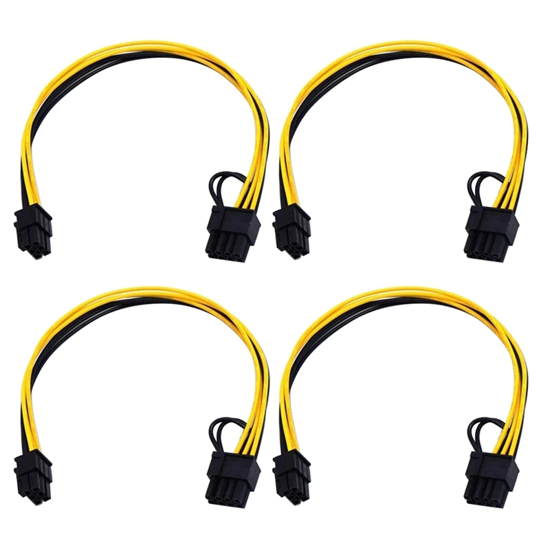 

4 шт., кабель-удлинитель PCI Express для видеокарты, 6 + 2 шт.