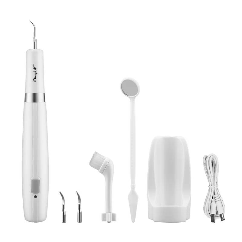 Home Electic Sonic Tooth Stains Remover USB Chargeable High Frequency Vibration Ion Tooth Cleaner Tooth Cleaning Tools