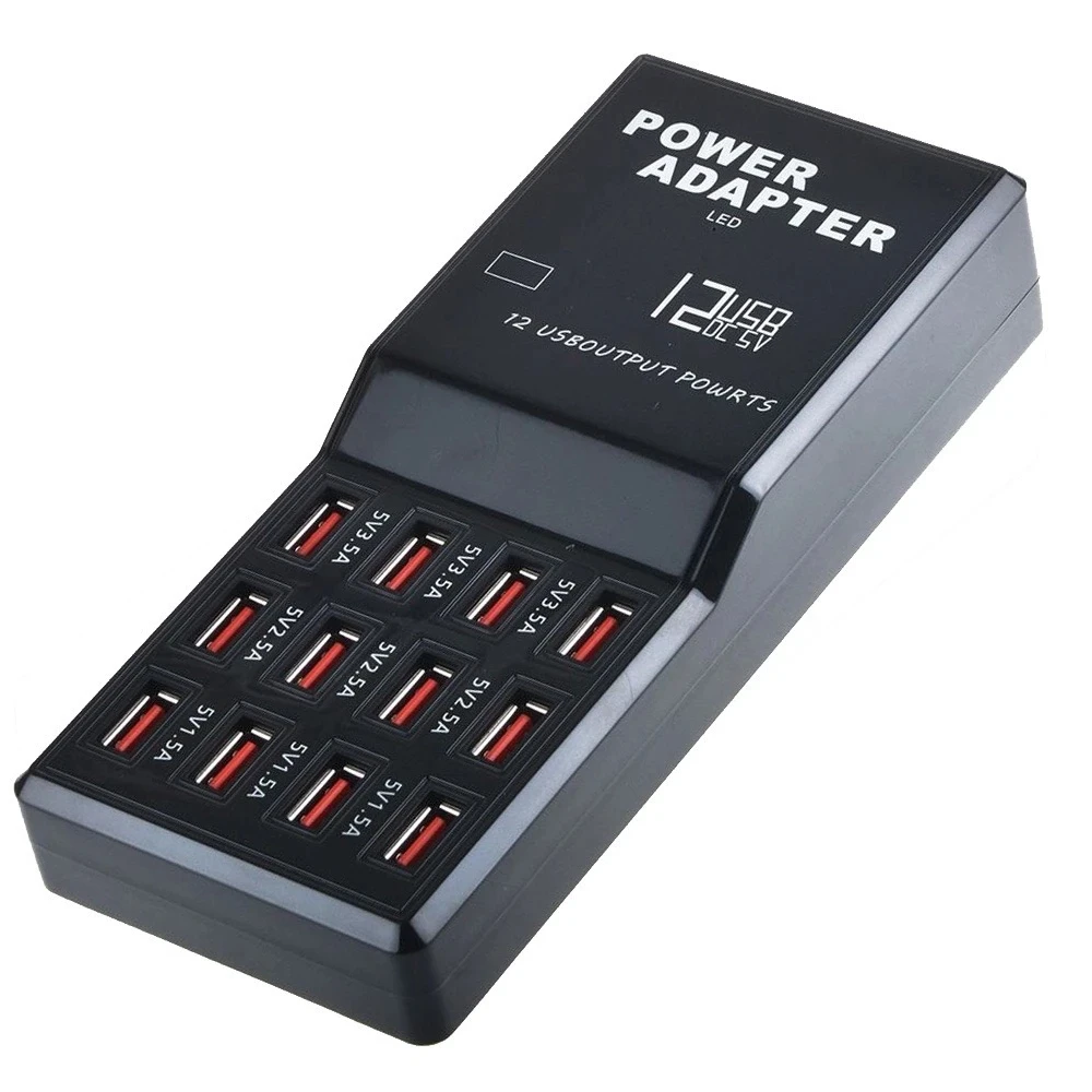 

Зарядная станция с несколькими USB-портами, 100 Вт, 12 портов