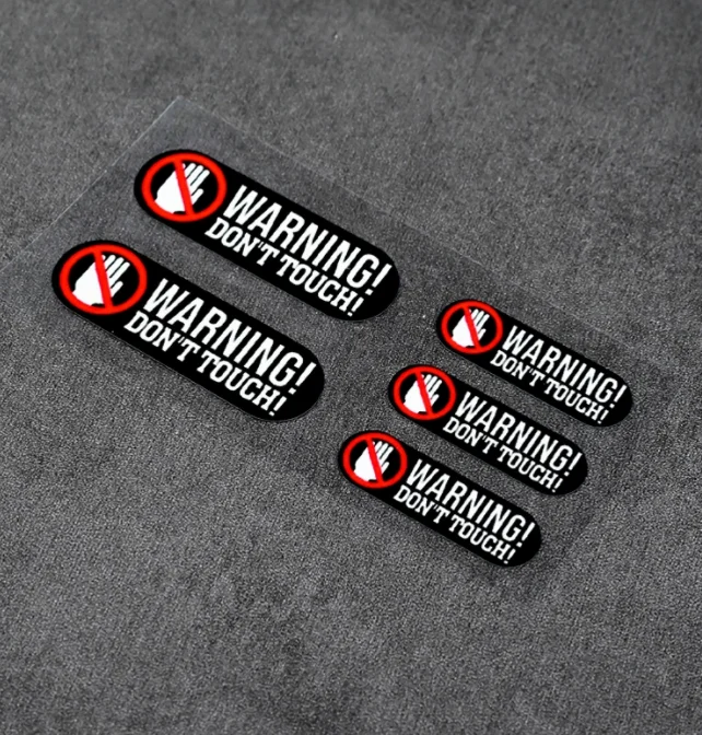 

Предупреждающая наклейка не прикасайтесь к автомобилю, царапины, Обложка, лента для мотоцикла, грузовика, авто, электрические треугольные наклейки для украшения окон
