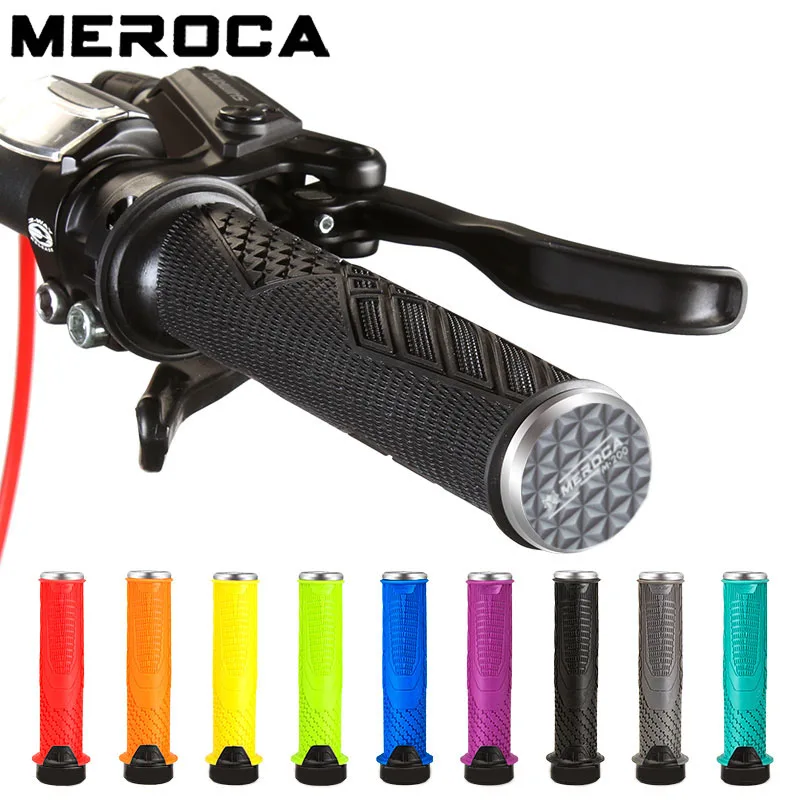 

MEROCA mountain bike bike riding non-slip grip cover universal lockable rubber handle bicycle grips mountain bike grips