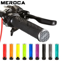 meroca mountain bike bike riding non slip grip cover universal lockable rubber handle bicycle grips mountain bike grips