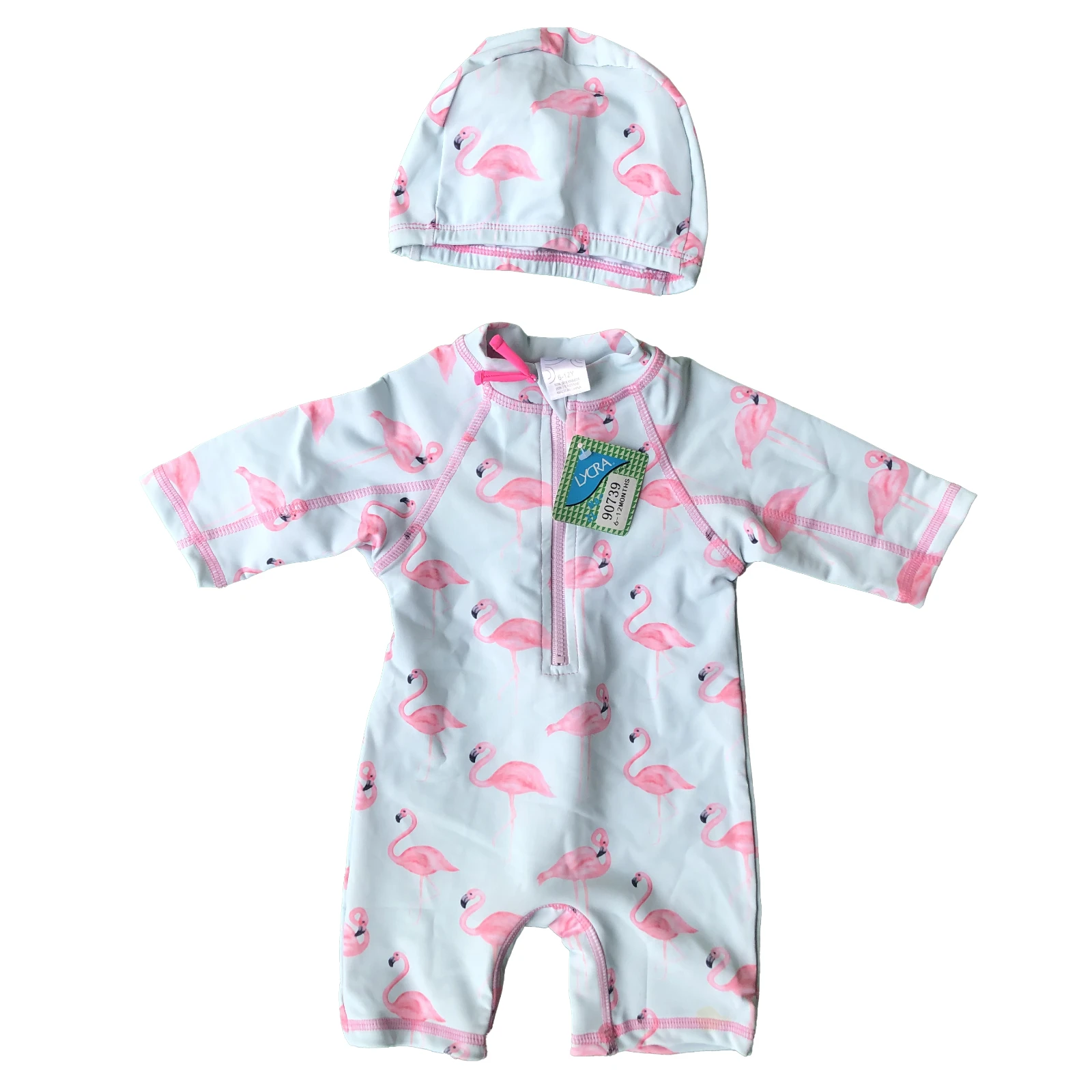 

HenzWorld детский купальник с розовым фламинго, цельный купальный костюм для малышей, купальный костюм для девочек и мальчиков, подходит для дет...