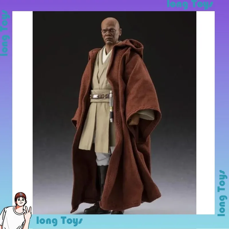 Фото В наличии 100% оригинальная эксклюзивная фигурка BANDAI S.H.Figuarts shf Tamashii Nations Star Wars Revenge Of The Sith Mace Windu №4