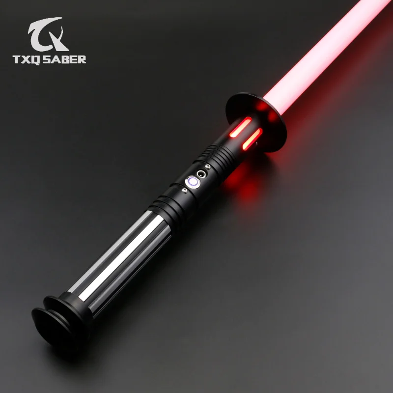 

TXQSABER Lightsaber Heavy Dueling LED FOC 12 Color 16 Sounds Metal Handle Jedi Laser Sword Smooth Swing Pixel Cosplay Toys