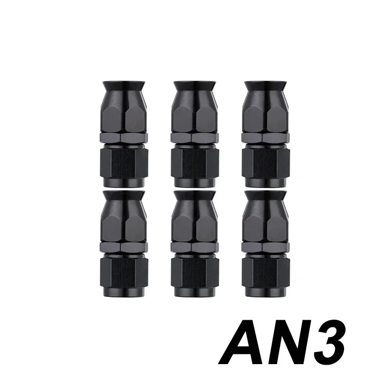 

6 шт. AN3 AN4 AN6 AN8 AN10 прямой 0 45 90 180 градусов стандартный адаптер для шарнирного фторопласта универсальная топливная линия