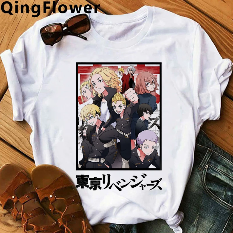 Футболка мужская с японским аниме Токио Милая футболка рисунком призрака в стиле
