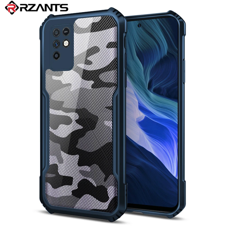 rzants for infinix note 10 11 infinix note 10 11 pro case hard camouflage cover tpu frame bumper half clear phone shell free global shipping