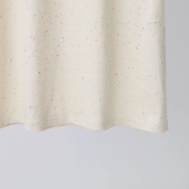 [Fat Jiajia] Colored Dots Bear Short sleeve T-shirt Summer Age-Reducing Embroidery Loose Casual Top H624y07409