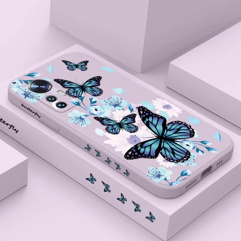 

Aurora Butterfly Phone Case For Xiaomi Poco M5 M5S F5 X5 F4 X4 M4 F3 M3 X3 F2 Pro X2 C40 4G 5G GT NFC Silicone Cover