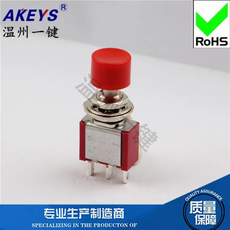 

Little Red Riding Hood round Toggle Switch Ps102 Inching Self-Reset Button Connector 3 Feet DS-612-T004