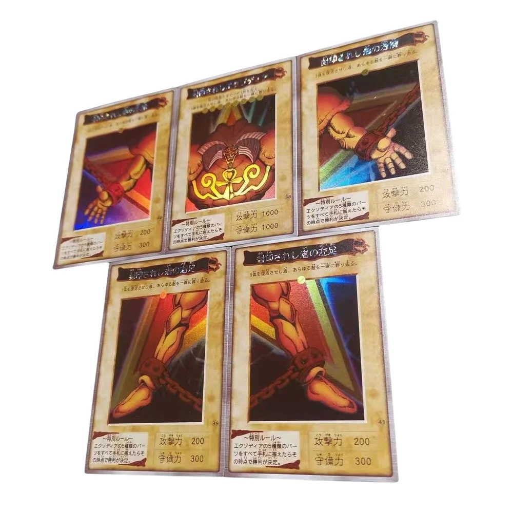 DIY Yu-Gi-Oh! Коллекция бронзовых игр экзодия запрещенный один мультяшная настольная