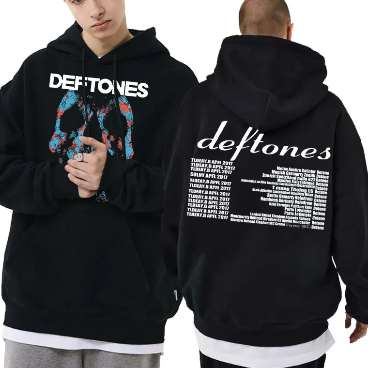 

Deftones Band Album Alternative Rock Hoodie Skull Print Sweatshirt Men Fashion Gothic Vintage Sweatshirt Mens Oversized Hoodies