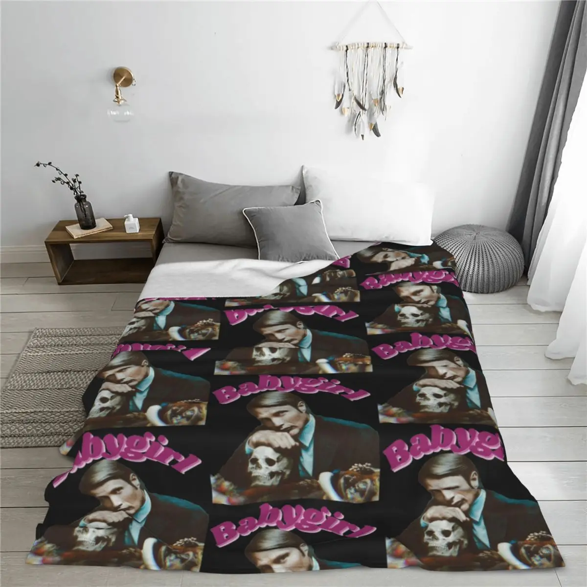 Одеяла Hannibal Babygirl Mads Mikkelsen бархатное всесезонное многофункциональное тонкое