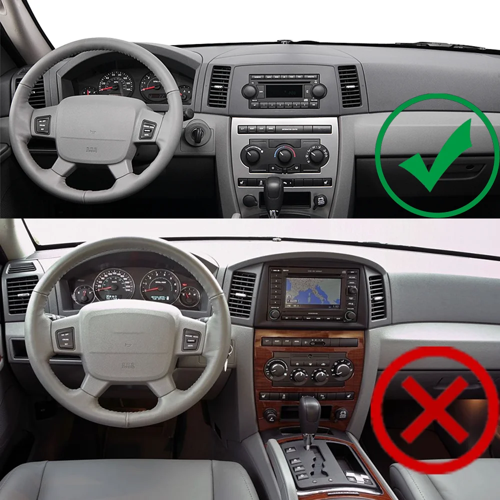 Фото Автомобильное радио Android 15 Carplay для JEEP Grand Cherokee WK 2004 2005 2006 2007 WIFI + 4G DSP Мультимедийный плеер Видео GPS-навигация №2