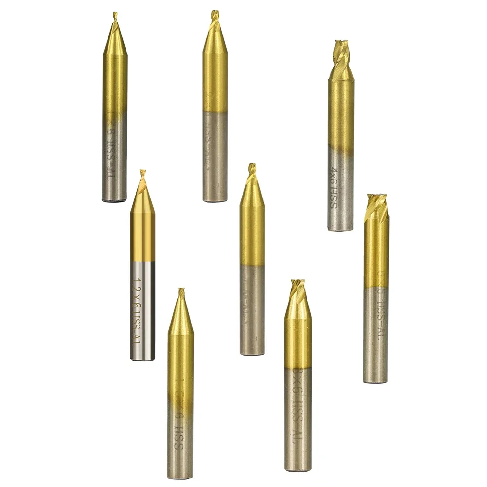 1 шт. 6 мм станок для резки ключей с хвостовиком фрезерный вертикальных 0-5 0