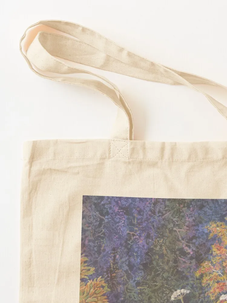 Hogweed Field (акрил на холсте) Большая сумка-тоут заказ Сумка-шоппер Холщовая большая