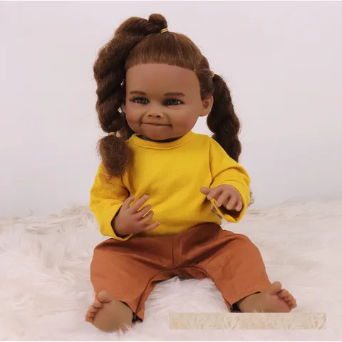Полноразмерная силиконовая виниловая Водонепроницаемая Кукла-младенец, 55 см