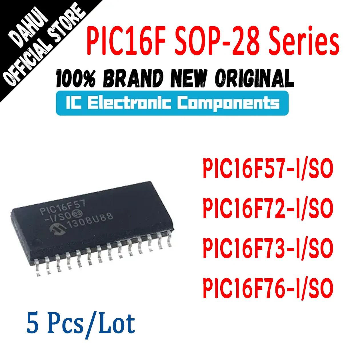 

PIC16F57-I/SO PIC16F72-I/SO PIC16F73-I/SO PIC16F76-I/SO PIC16F57 PIC16F72 PIC16F73 PIC16F76 PIC16F PIC16 PIC IC MCU Chip SOP-28