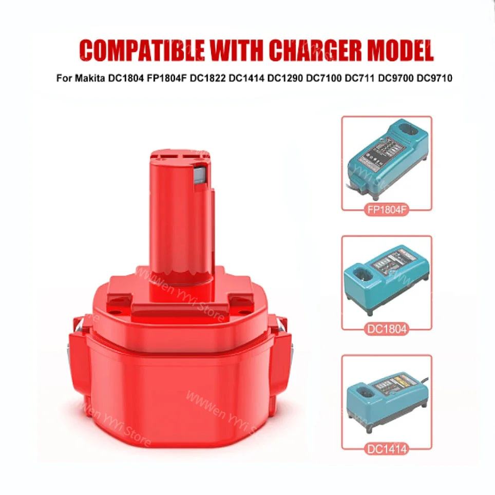 Перезаряжаемый аккумулятор для беспроводной дрели Makita PA14 1433 JR140D 1420 6280D 6281D 6333D