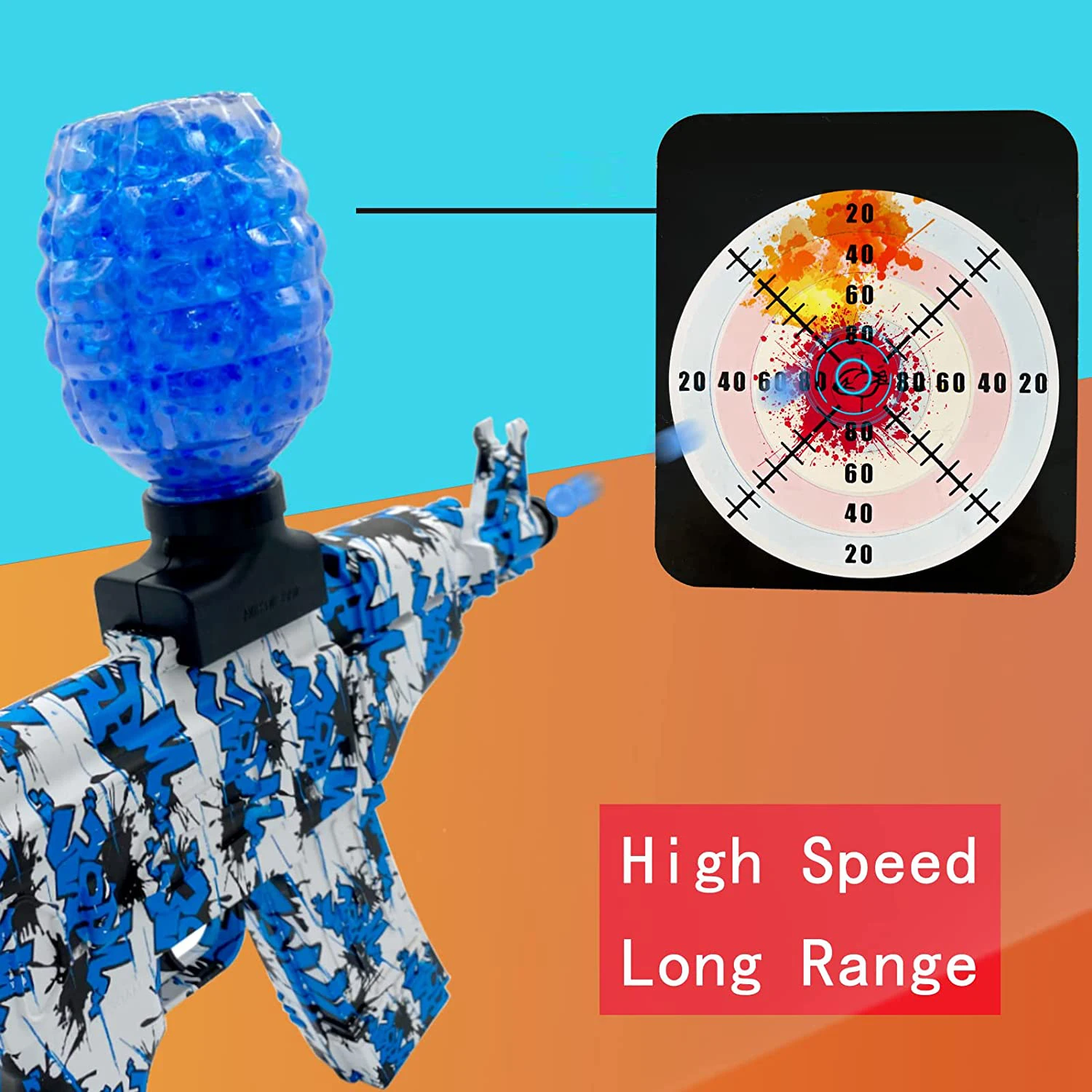 Электрический пистолет-Blaster игрушечное оружие водный мяч автоматический