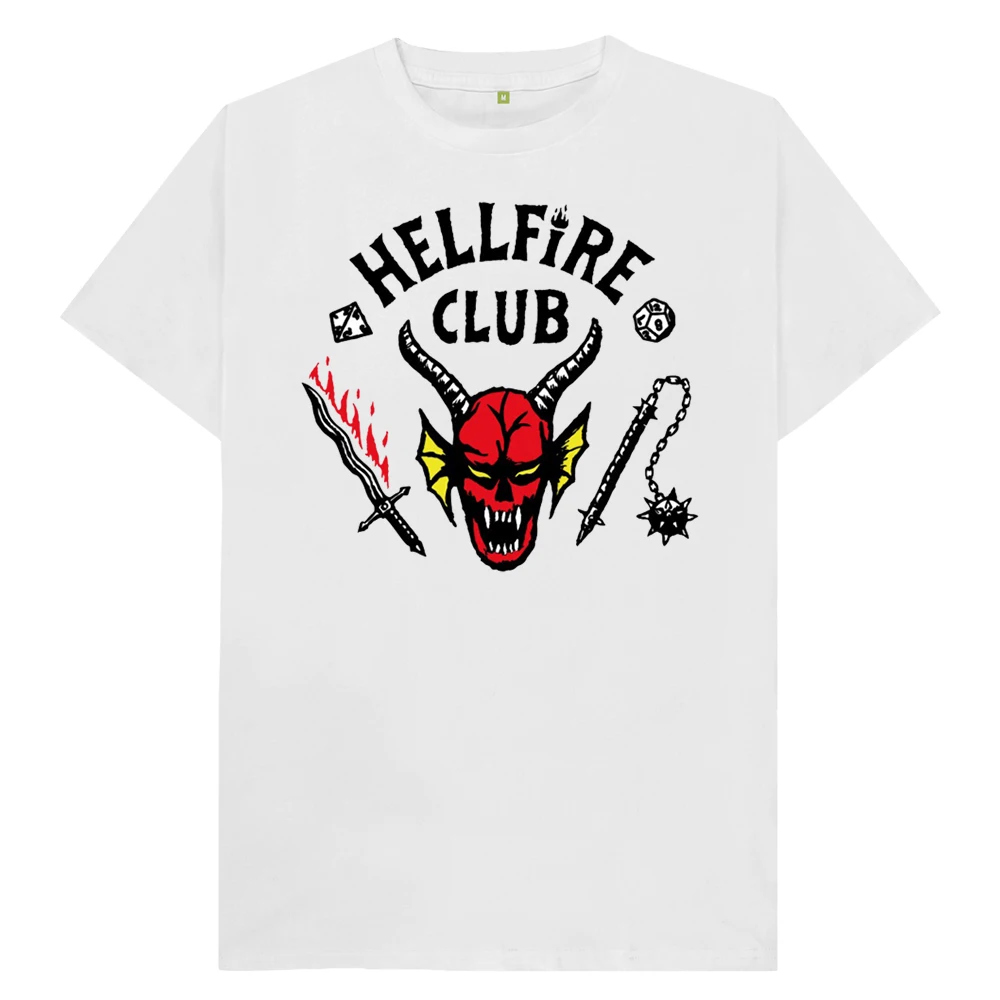 

2022 Unisex Hot Stranger things 4 Hellfire Club Tshirts Women/Men Aesthetic Graphic T Shirt Funny Daily Casual Tee Shirt XS-3XL