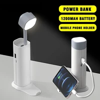 d2 led desk table lamp light 3 modes flashlight edc dimmable touch foldable usb torch bedside reading eye protection night light