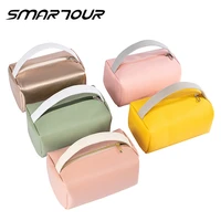 2022 new creative portable makeup storage bag candy color pu leather waterproof square wash bag large capacity cosmetic bags