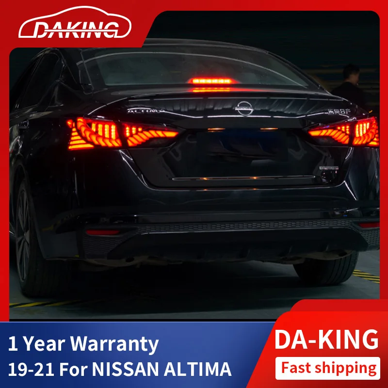 

Автомобильные светодиодный задние фонари для NISSAN TEANA ALTIMA 2019-2021, светодиодные анимационные ДХО, подвижный сигнал поворота, задние фонари в стиле дракона
