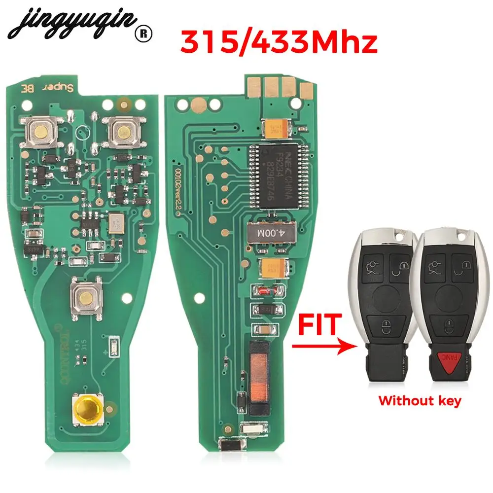 

jingyuqin NEC Remote Key Board 315/433Mhz For Mercedes Benz C E S Class CLS W166 W169 W203 W204 W210 W211 W118 W171 W172 W220