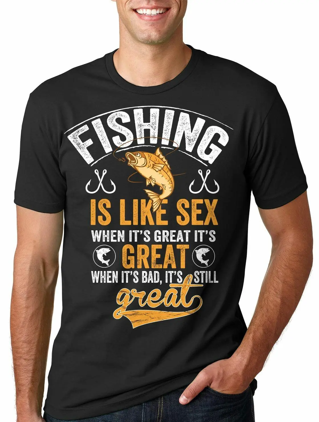 

Fishing T-Shirt Fisherman Funny Tee Shirt Fishing Apparel