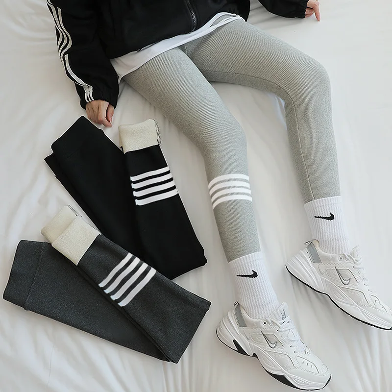 

Женские леггинсы с флисовой подкладкой, теплые облегающие леггинсы с высокой талией, для фитнеса, для зимы, 2022