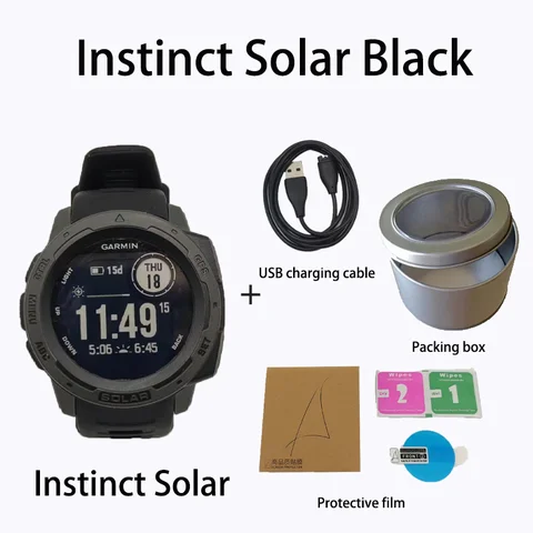 Многофункциональные спортивные часы Garmin Instinct на солнечной батарее с GPS