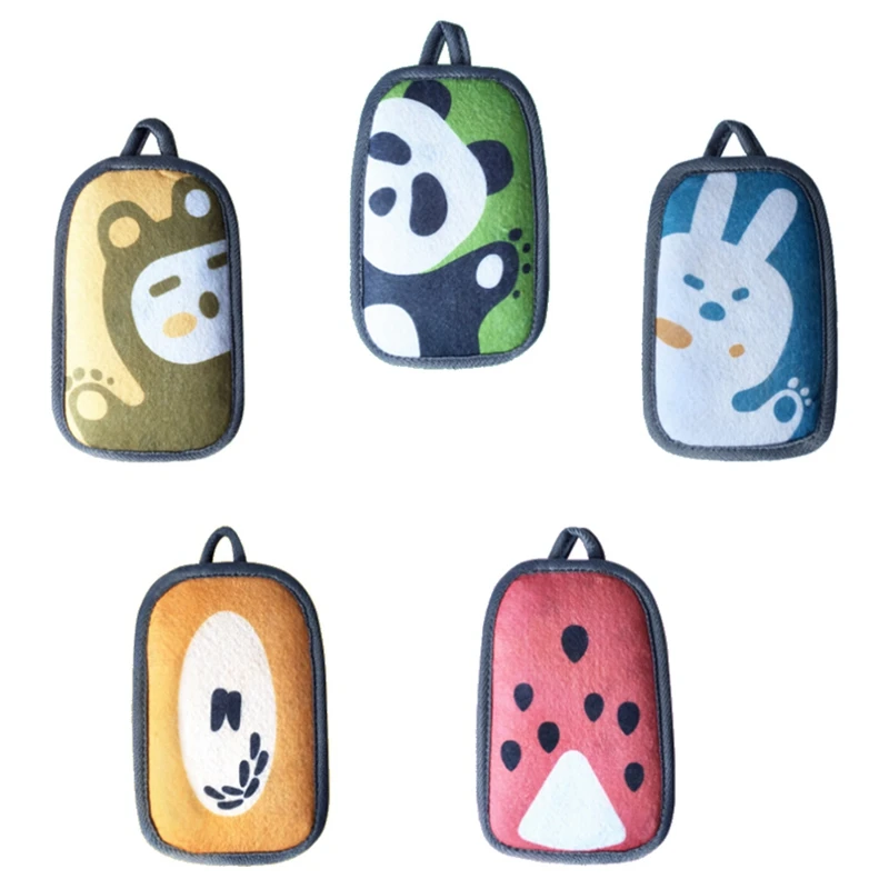 

Double-Sided Dishwashing Sponge Block Kitchen Non-Stick Steel Ball Brush Household Cleaning Cotton Scouring Pad, 10PCS