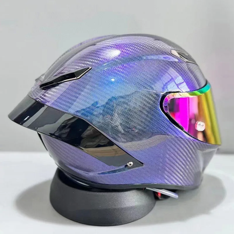 Шлем-Хамелеон из углеродного волокна большой спойлер для мотокросса езды на
