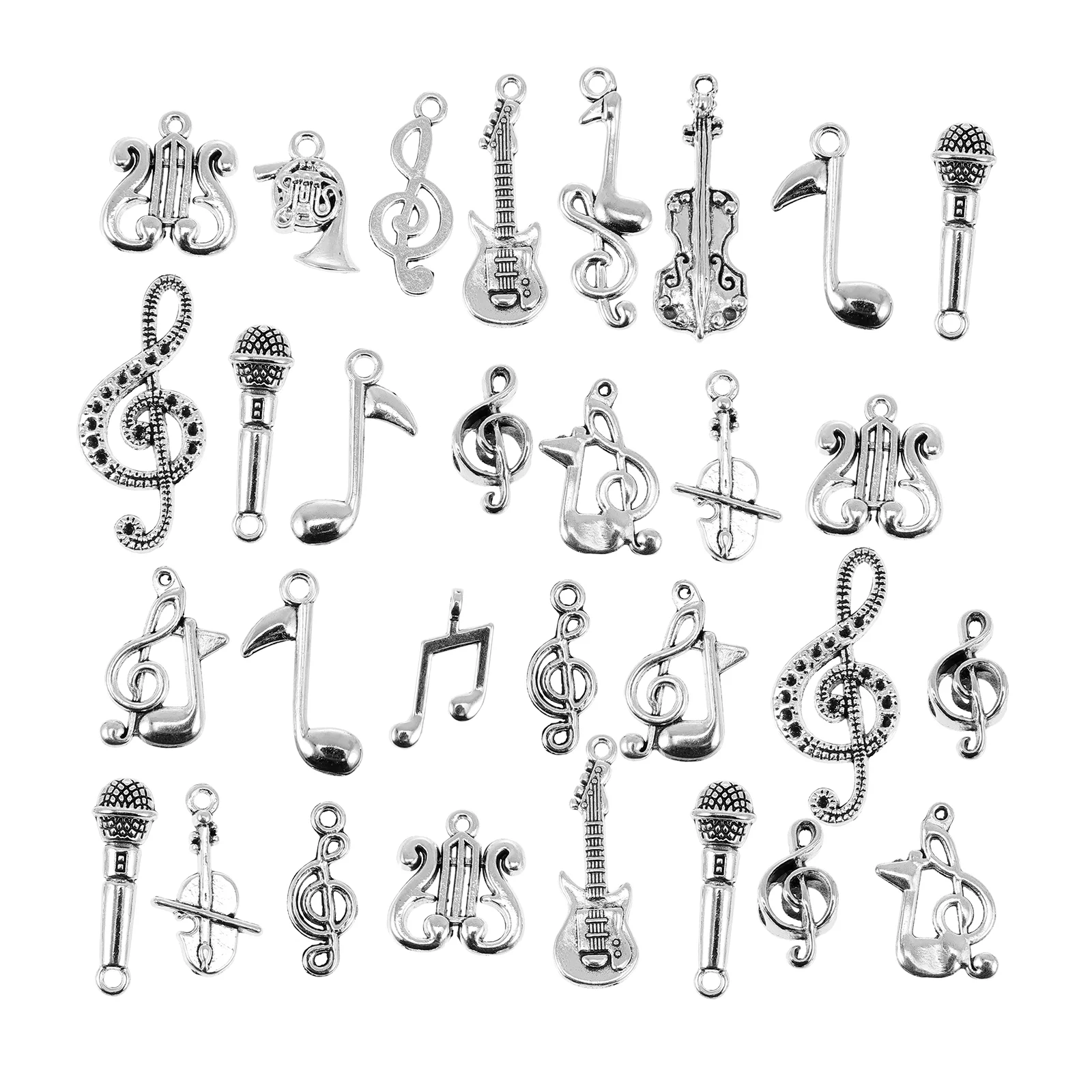 

Musical Instrument Music Notes Note Jewelry Charm Key Chain Accessories