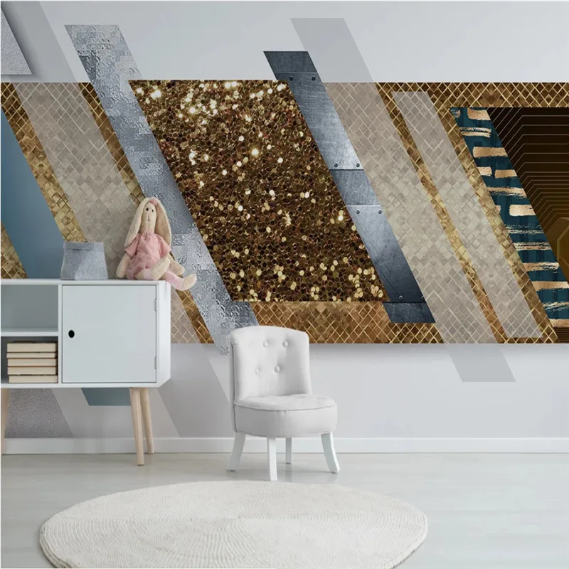Нордический современный роскошный домашний Декор 3D настенная бумага