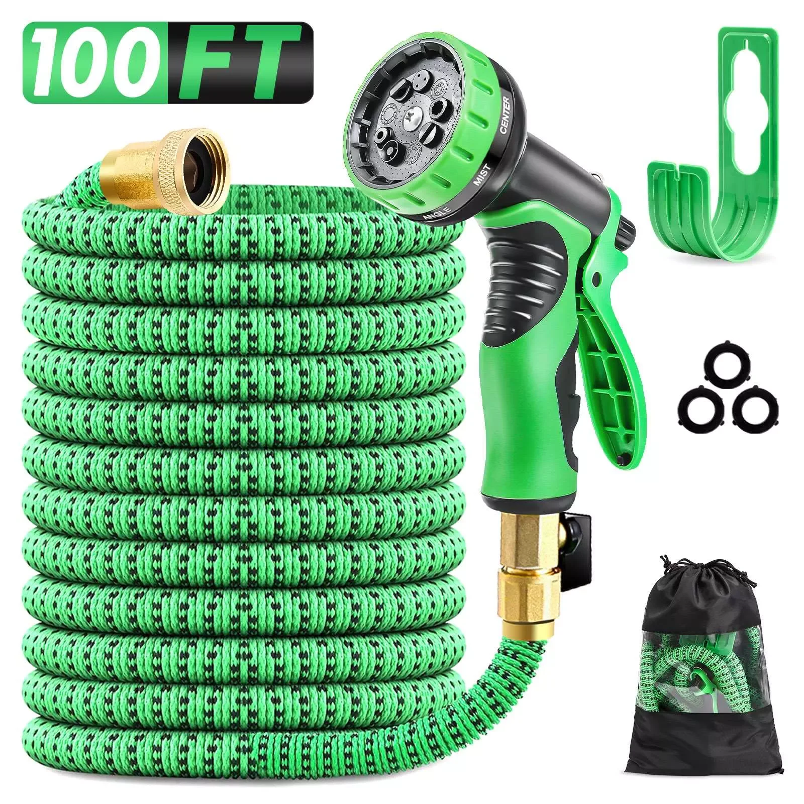 

Распылительная насадка с 10 узорами, расширяющийся поливочный шланг для сада, магический гибкий пластиковый шланг для мойки автомобилей под...