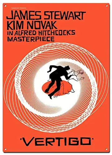 

STYSLS Vertigo Metal Tin Signs, Vintage Poster, Decorative Signs Wall Art Home Decor