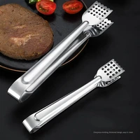 stainless steel kitchen bbq food tongs anti heat bread clips pastry clamp kitchen barbecue utensils cooking tool