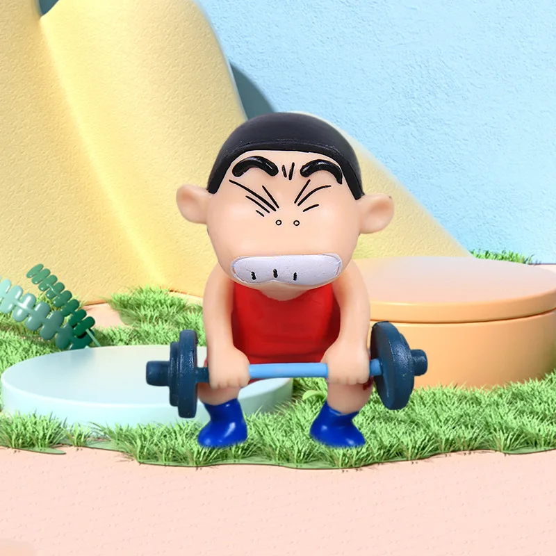 Новинка 6 шт./Набор Аниме карандаш Shin-chan версия мини Экшн-Фигурки ПВХ Модель