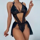 Экзотические комплекты, Новое сексуальное модное кружевное белье, кружевное прозрачное привлекательное нижнее белье с цветами, пижама со стальными кольцами и подвязками