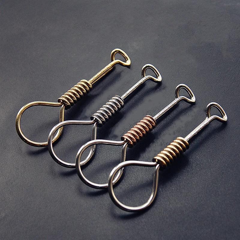 Высококачественный брелок из нержавеющей стали латунь красная медь ручная