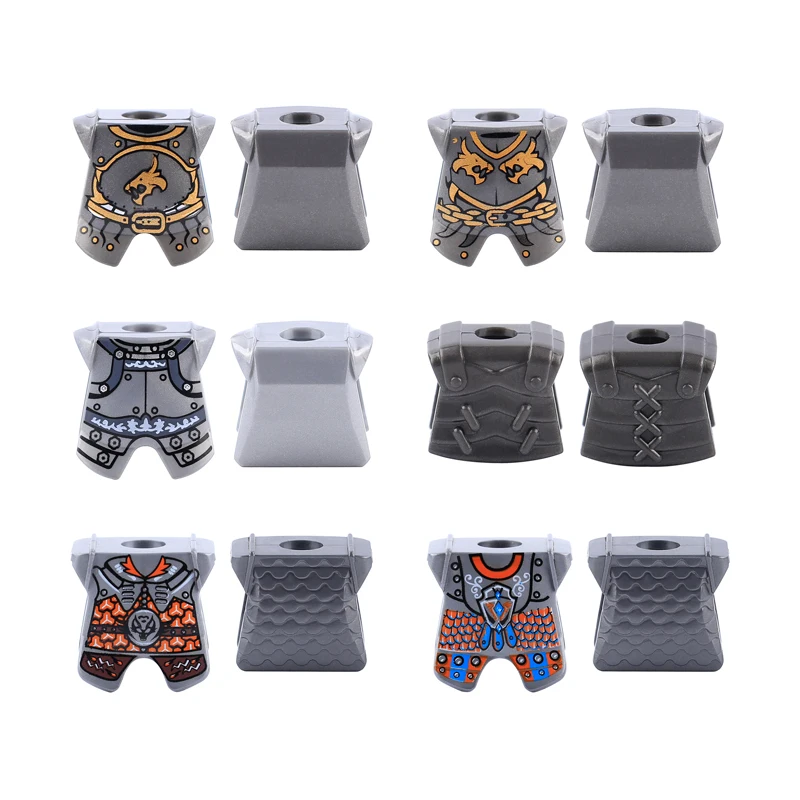 MOC Средневековый Военный Замок Оружие Строительные Блоки Лев Черный Орел Рыцарь