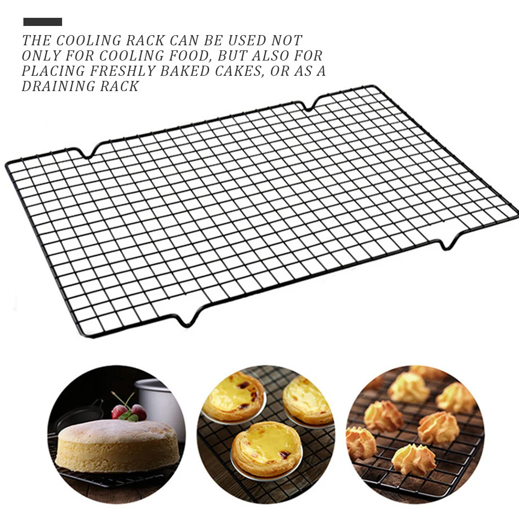 

stainless steel BBQ Grill Meshes Oven Net Wire Steaming Kebab Barbecue Mesh Rack Kitchen bread cold rack Baking Tray plate tray