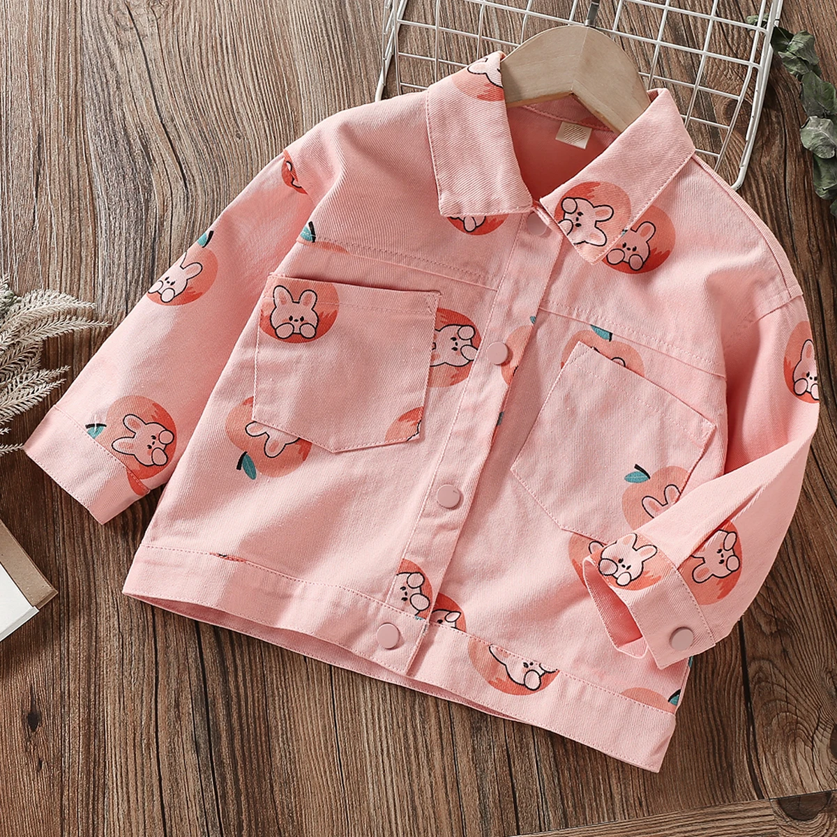

Baby Kids Jacket for Girls Coats Spring Autumn Printed Outfits Children Outerwears Clothes for Teenagers Costumes 4 6 7 8 Years